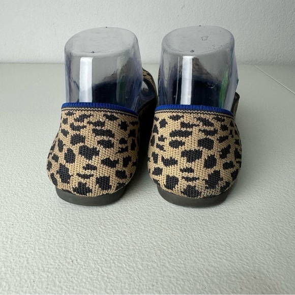 Rothy’s Tan Brown Black Leopard Cheetah Animal Print The Point Skip On Flats 7.5 - Picture 3 of 8